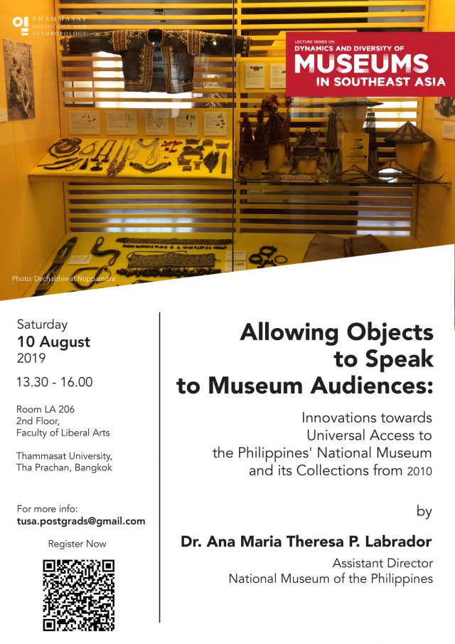 “Allowing Objects to Speak to Museum Audiences: Innovations towards Universal Access to the Philippines' National Museum and its Collections from 2010”